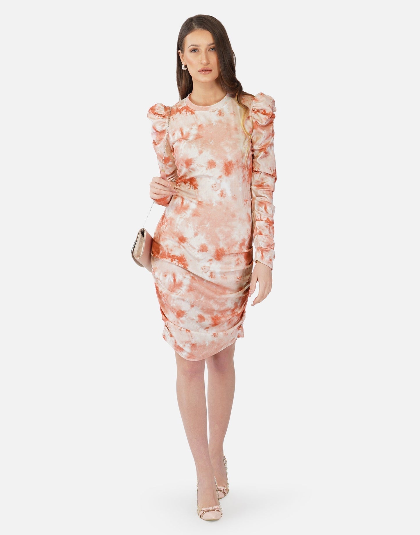 Peach Tie and Dye Bodycon | Sudathi