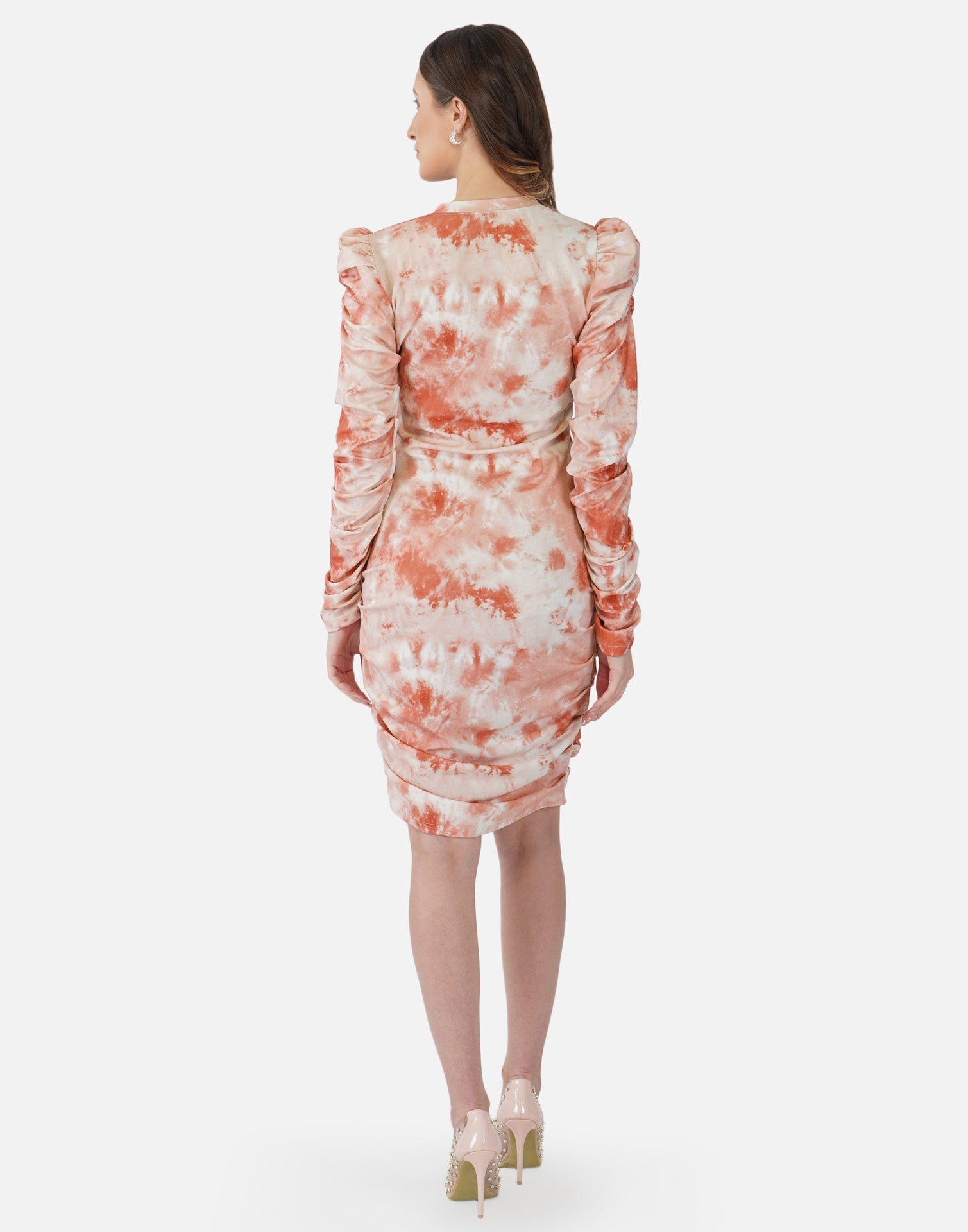Peach Tie and Dye Bodycon | Sudathi