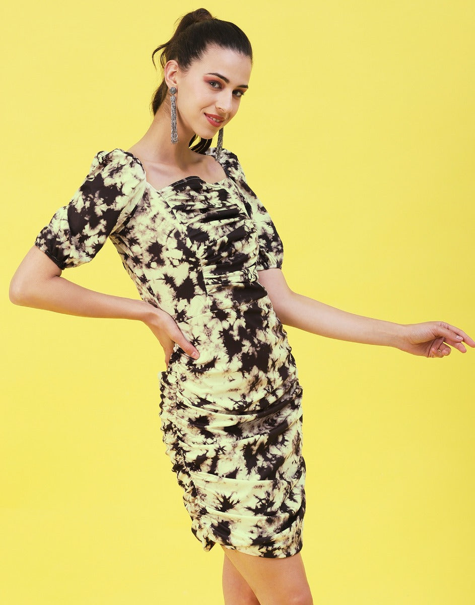 Green Tie-Dye Bodycon | Sudathi