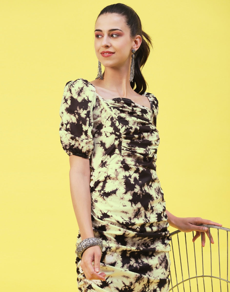 Green Tie-Dye Bodycon | Sudathi