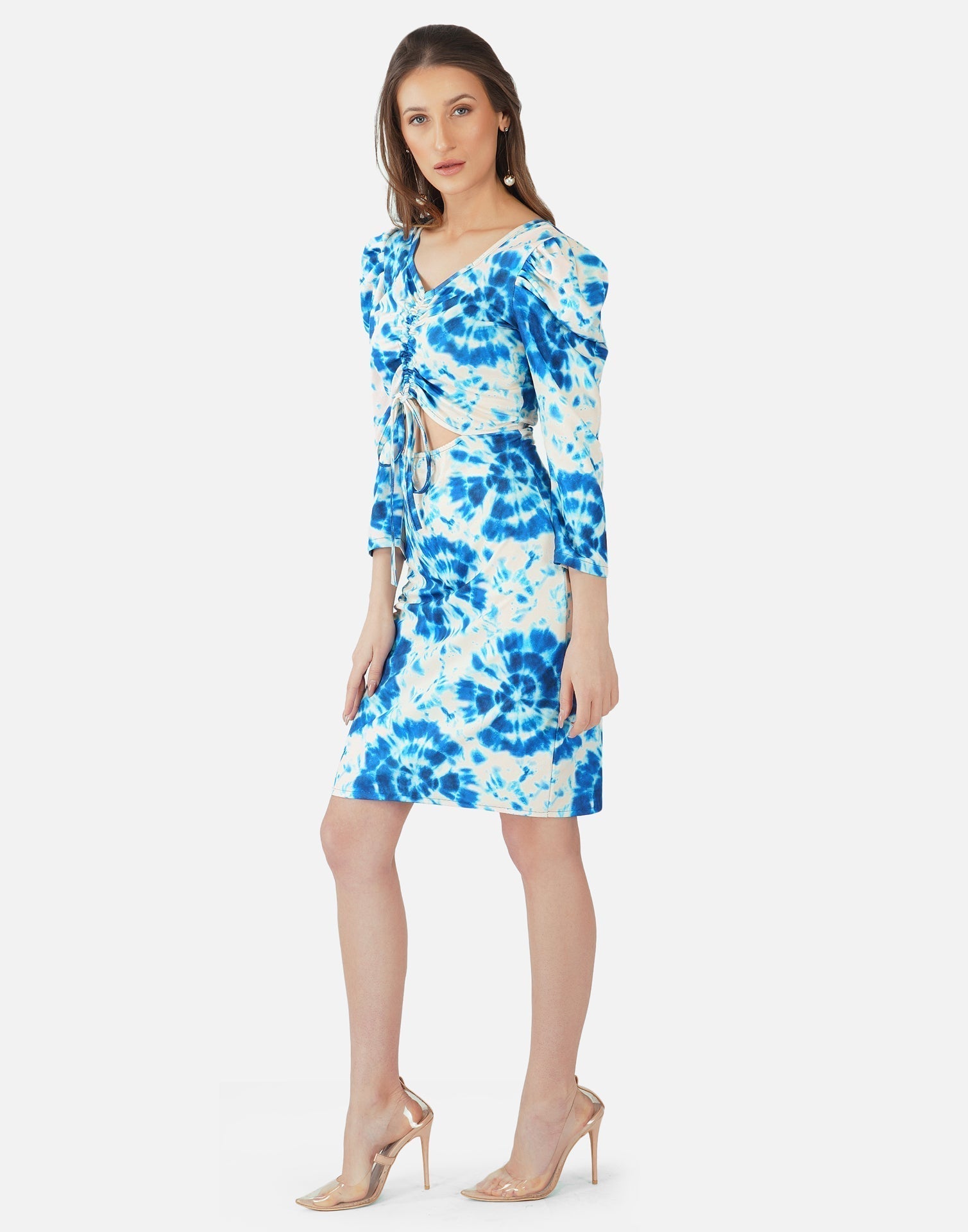 Sky Blue Tie and Dye Bodycon | Sudathi