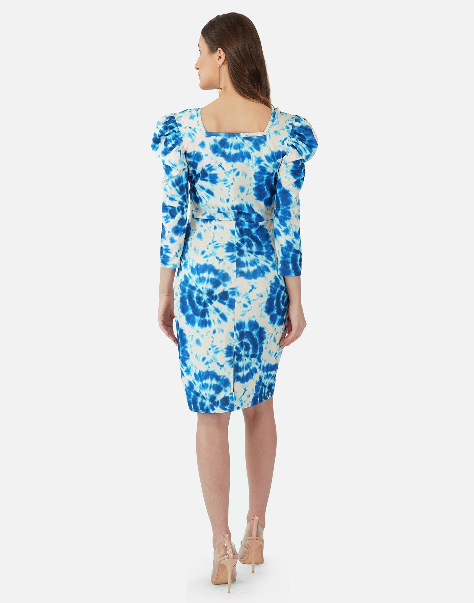 Sky Blue Tie and Dye Bodycon | Sudathi