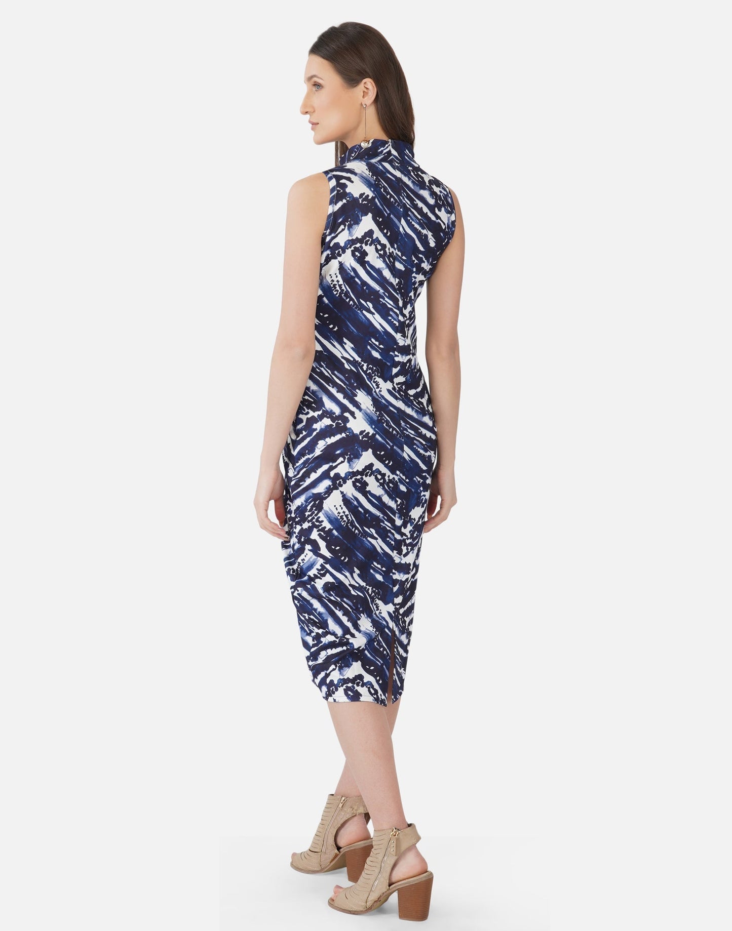 Dark Blue Tie and Dye Bodycon | Sudathi