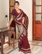 Maroon Silk Banarasi Saree | Leemboodi