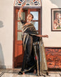 Black Silk Banarasi Saree | Leemboodi