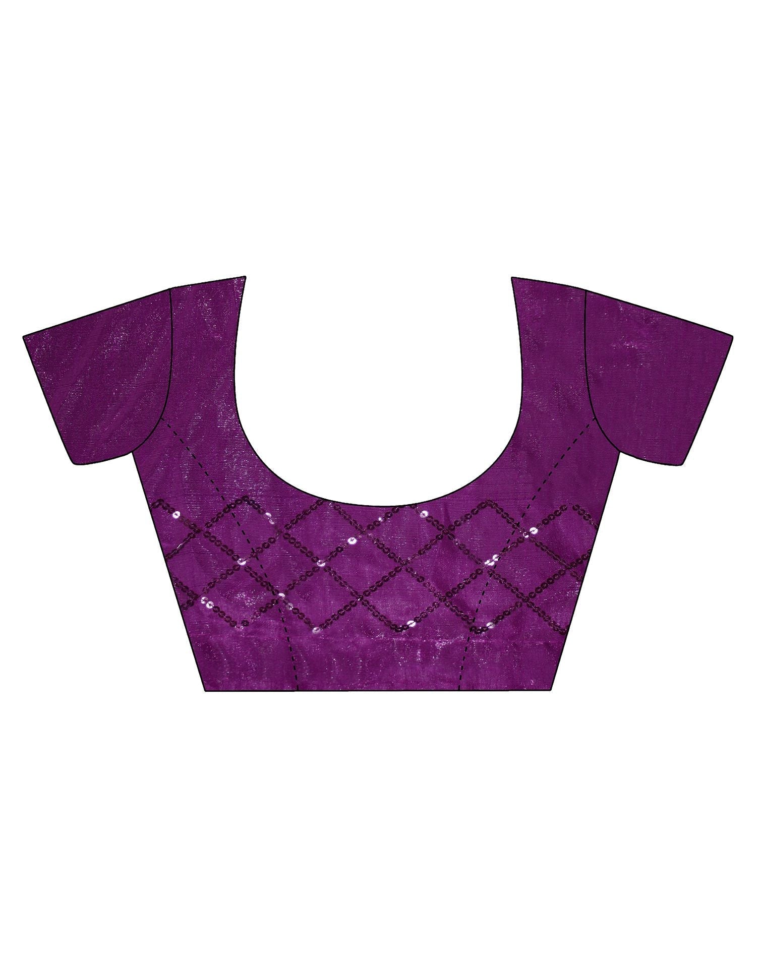 Magenta Sequence Saree | Sudathi