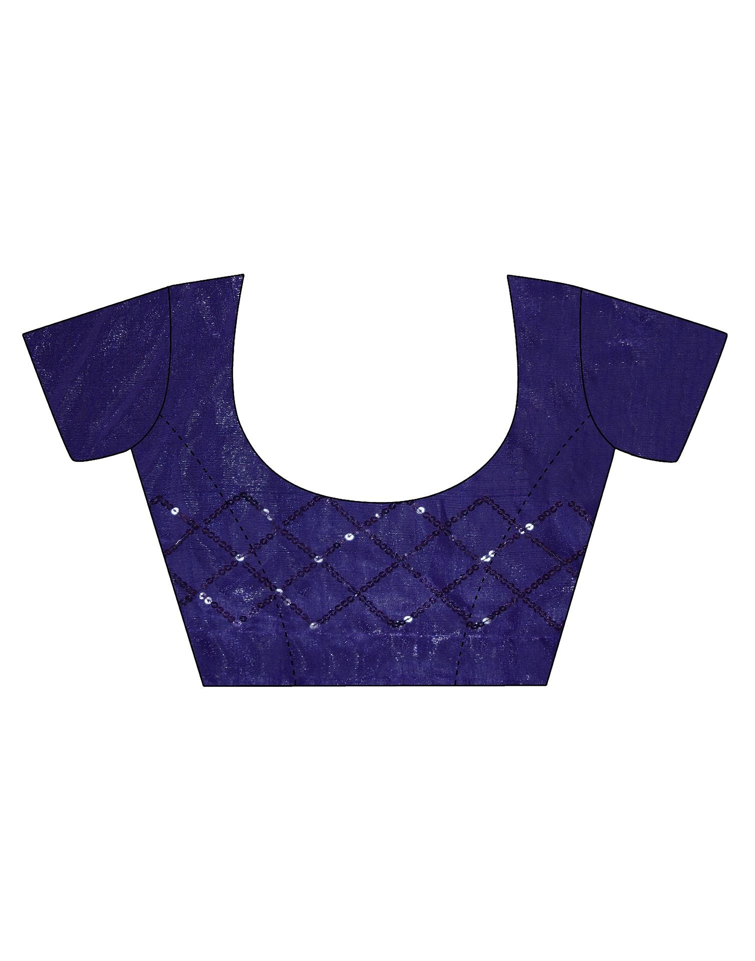 Navy Blue Sequence Saree | Sudathi