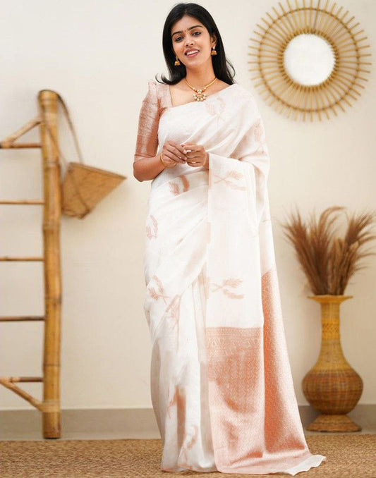 White Silk Saree | Sudathi