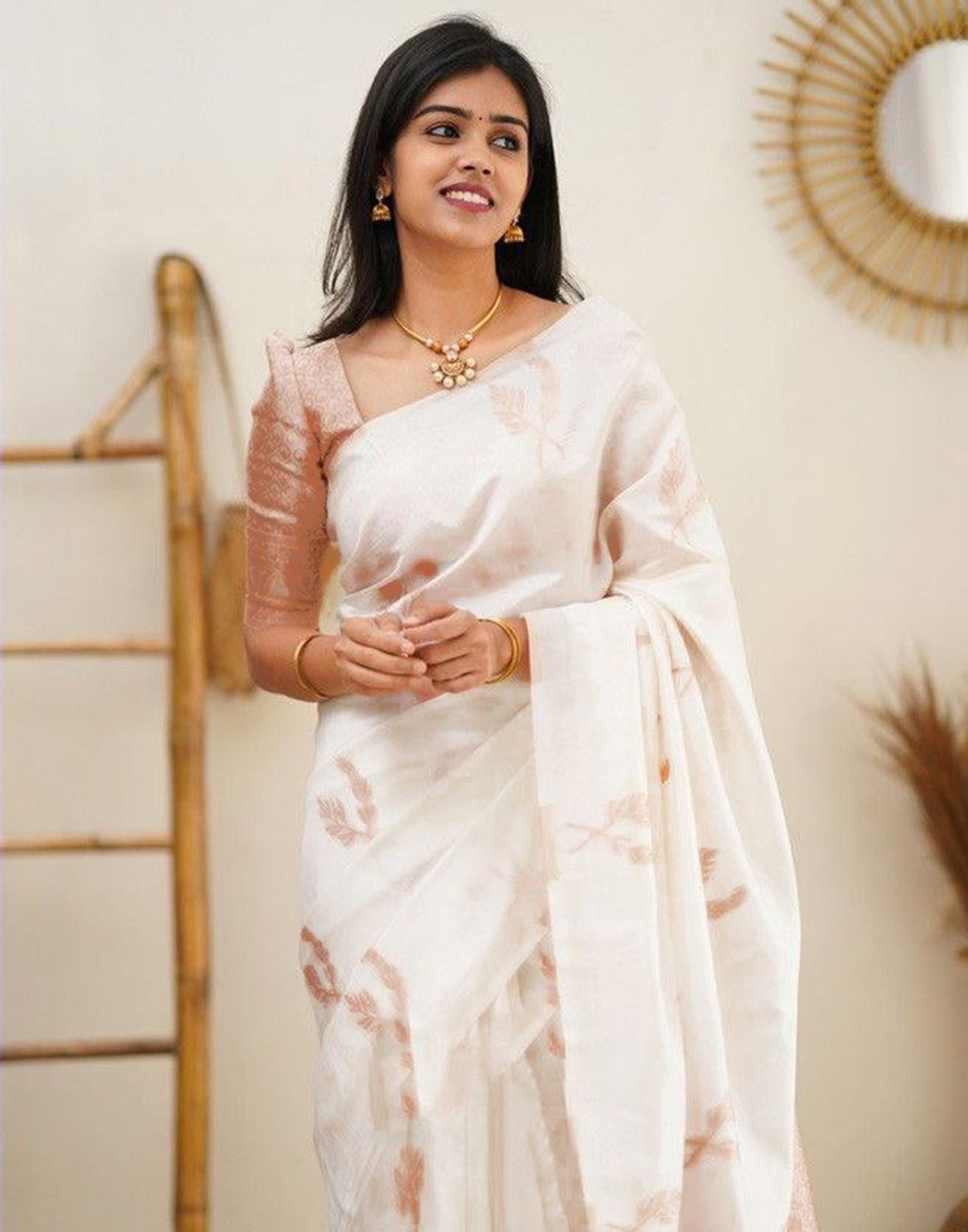 White Silk Saree | Sudathi