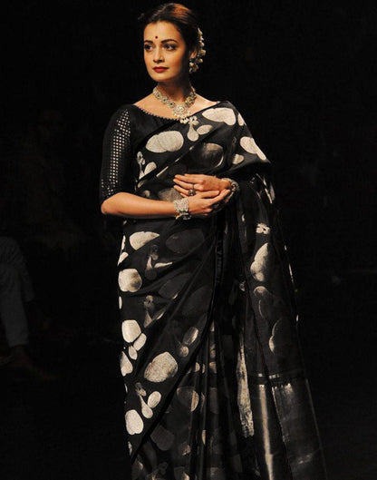 Black Silk Banarasi Saree | Sudathi