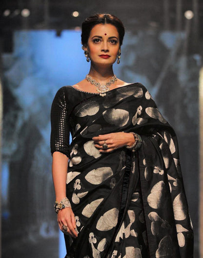 Black Silk Banarasi Saree | Sudathi