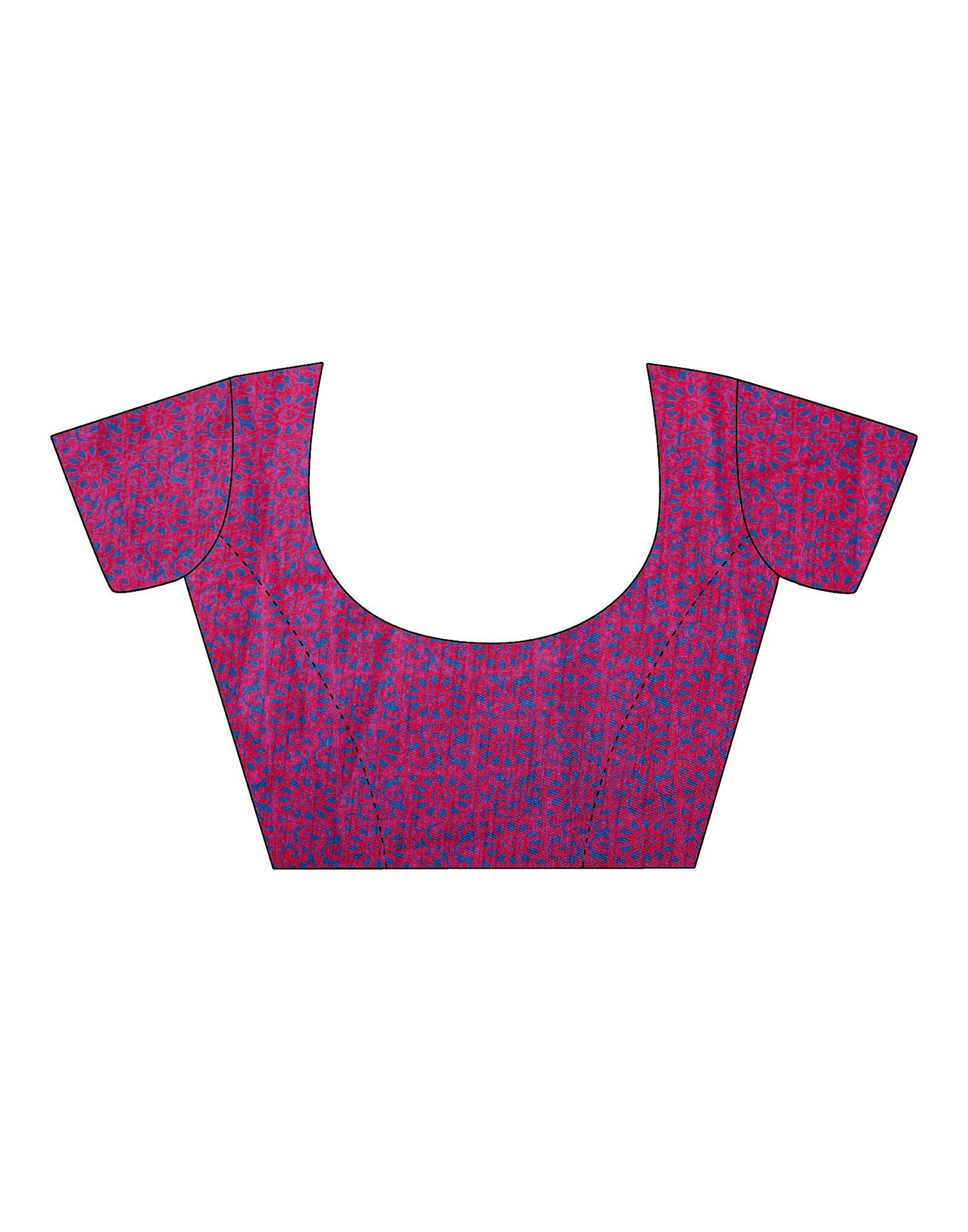 Navy Blue Printed Saree | Sudathi