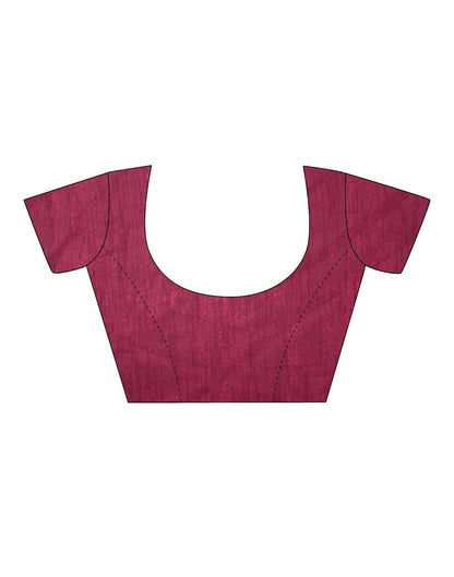 Maroon Printed Saree | Leemboodi