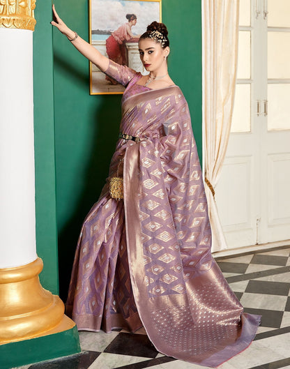Light Purple Cotton Saree | Leemboodi