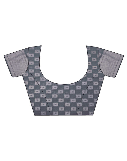 Grey Cotton Saree | Leemboodi