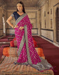 Rani Pink Silk Banarasi Saree | Leemboodi