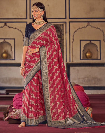 Red Silk Banarasi Saree | Leemboodi