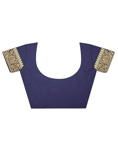 Rama Green Silk Banarasi Saree | Leemboodi