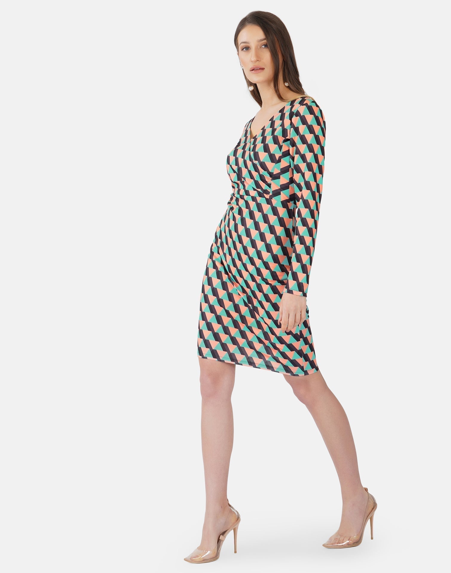 Multicoloured Printed Bodycon | Sudathi