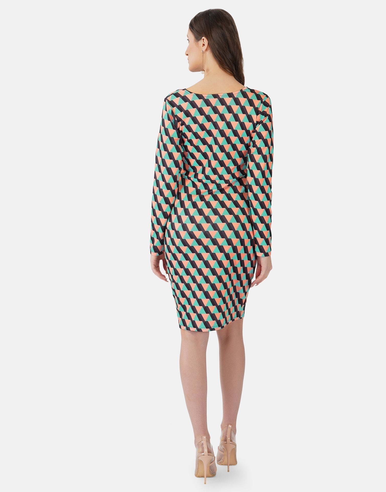 Multicoloured Printed Bodycon | Sudathi