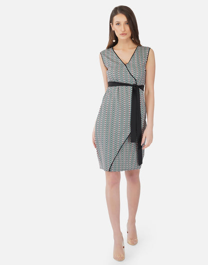 Multicoloured Printed Bodycon | Sudathi