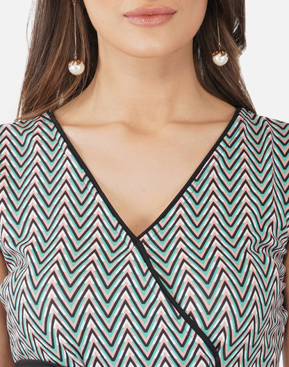 Multicoloured Printed Bodycon | Sudathi