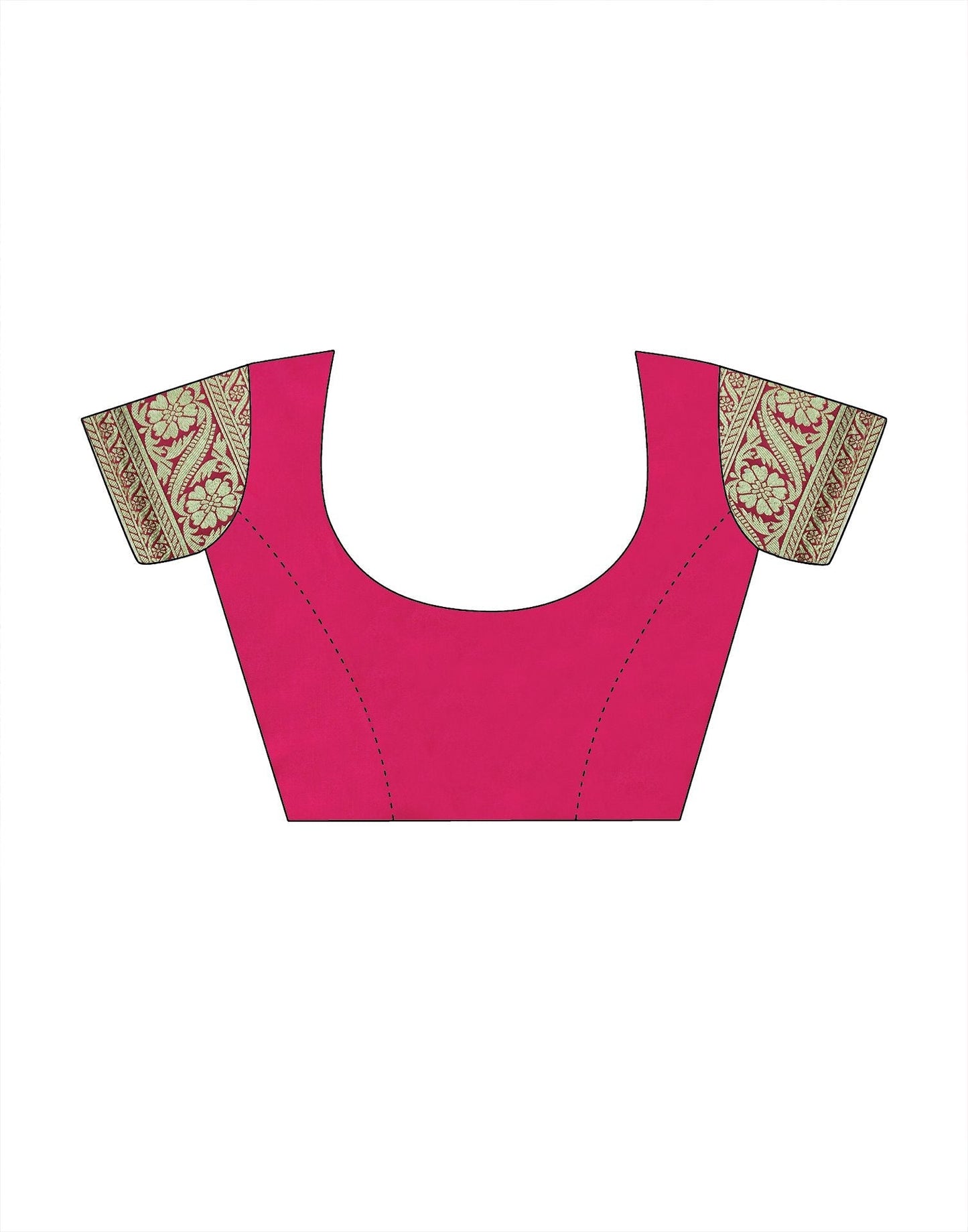 Pink Silk Banarasi Saree | Leemboodi