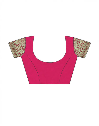 Pink Silk Banarasi Saree | Leemboodi