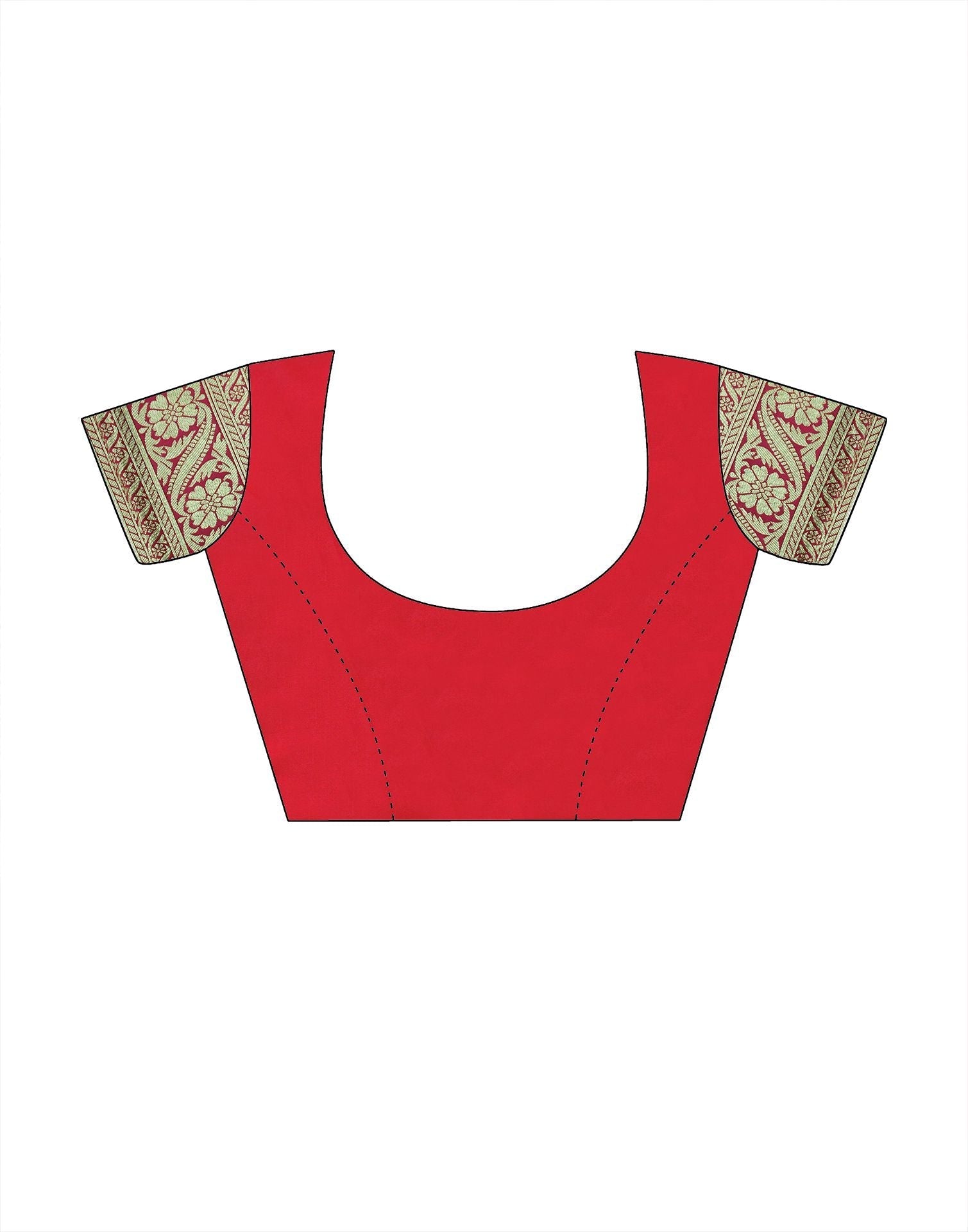 Red Silk Banarasi Saree | Leemboodi