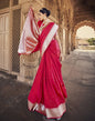 Dark Pink Silk Banarasi Saree | Leemboodi