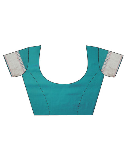 Rama Green Silk Banarasi Saree | Leemboodi