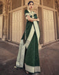 Dark Green Silk Banarasi Saree | Leemboodi