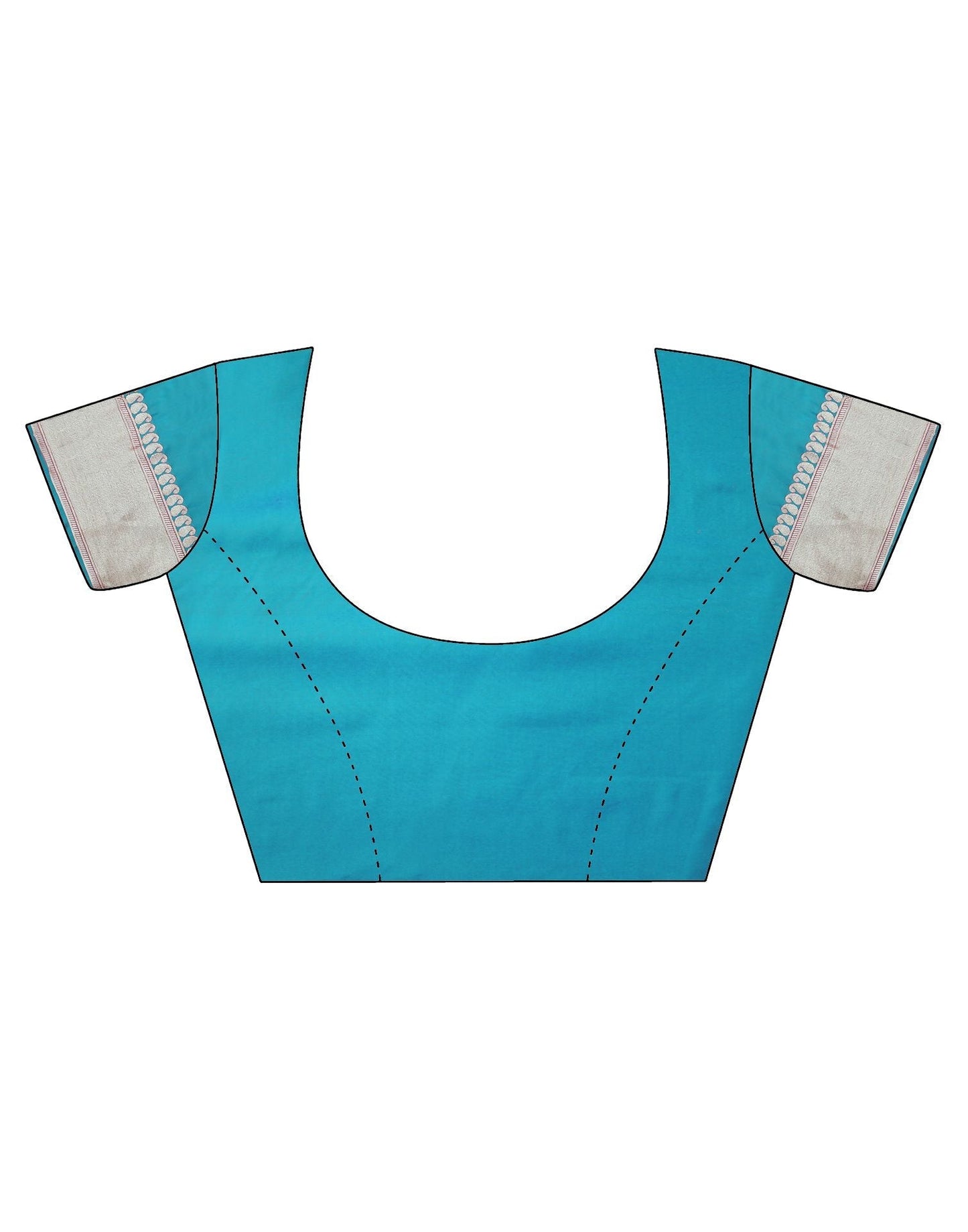 Turquoise Silk Banarasi Saree | Leemboodi