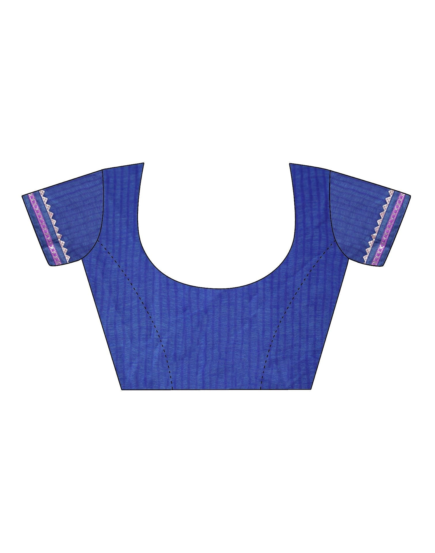 Navy Blue Chiffon Printed Saree | Leemboodi