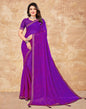 Purple Chiffon Printed Saree | Leemboodi