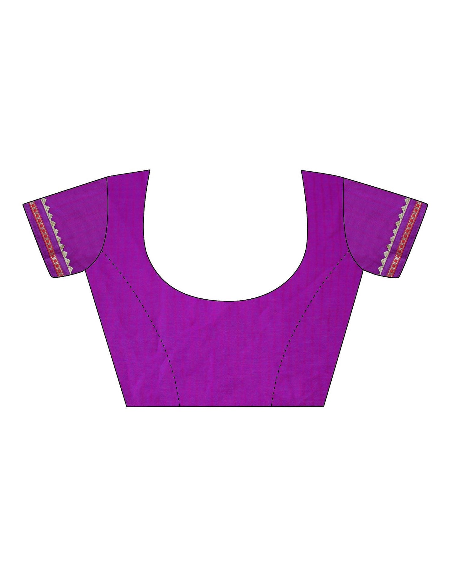 Purple Chiffon Printed Saree | Leemboodi