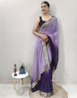 Purple Plain Saree | Sudathi