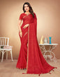 Red Printed Saree | Leemboodi