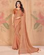 Light Orange Printed Saree | Leemboodi
