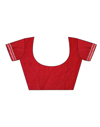 Red Printed Saree | Sudathi