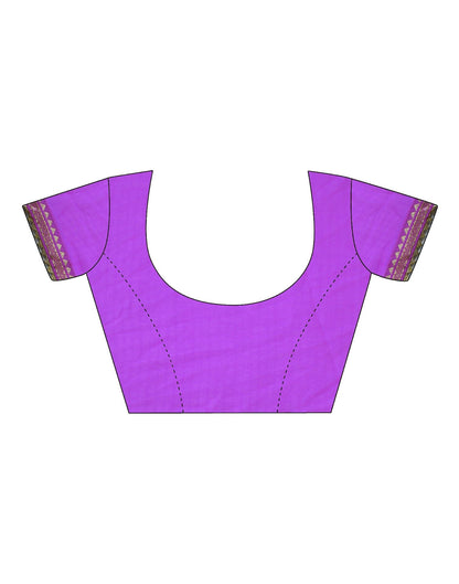 Purple Printed Saree | Leemboodi
