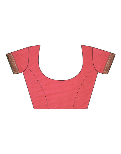 Rose Pink Printed Saree | Leemboodi