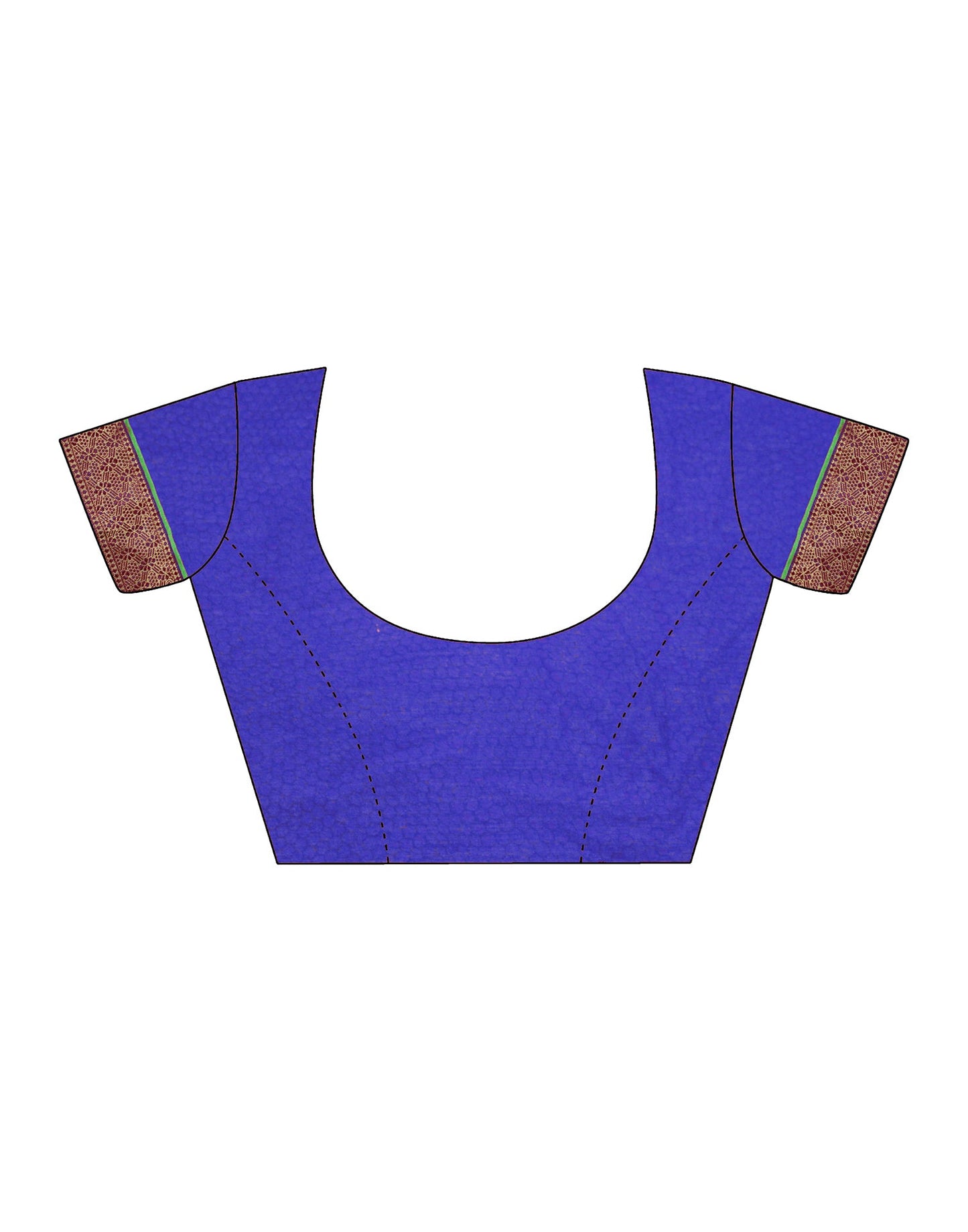 Blue Chiffon Printed Saree