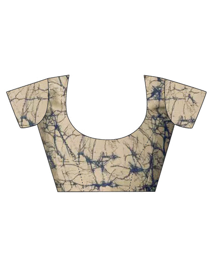 Blue Chiffon Printed Saree | Sudathi