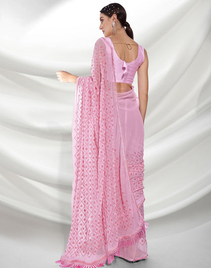 Light Pink Sequence Saree | Leemboodi