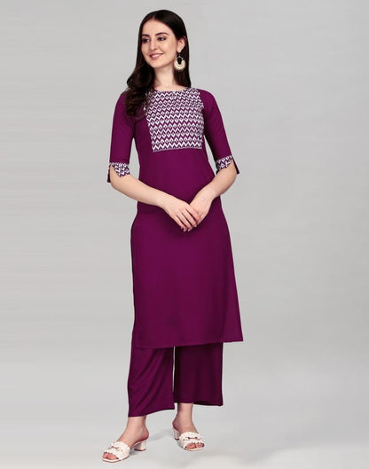 Wine Printed Kurti | Sudathi