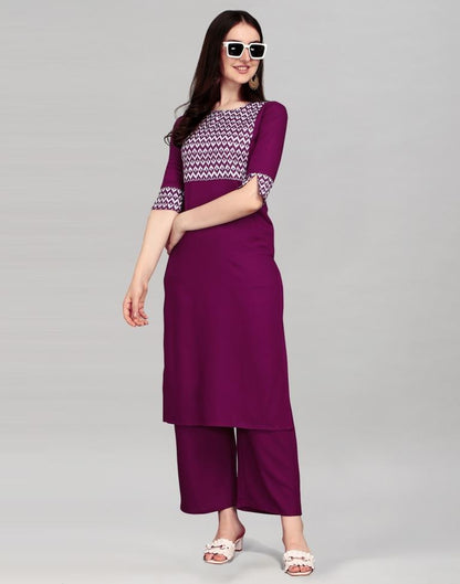 Wine Printed Kurti | Sudathi