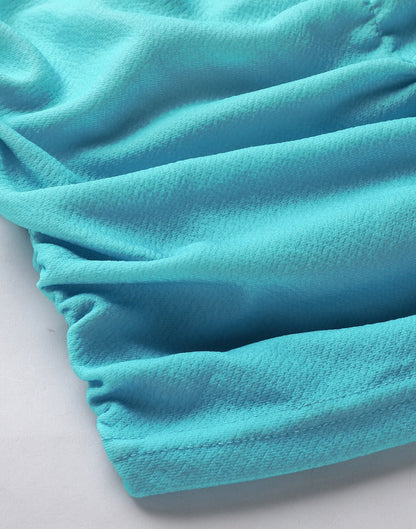 Sky Blue Ruched Bodycon Dress | Sudathi