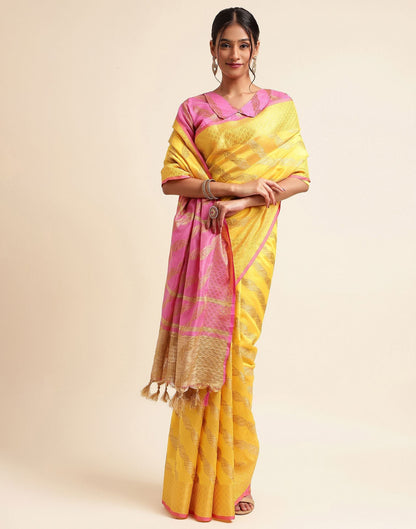 Yellow Silk Saree | Sudathi
