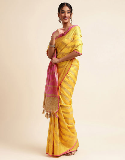 Yellow Silk Saree | Sudathi